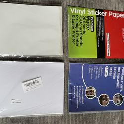  Various Vinyl Sticker Paper 