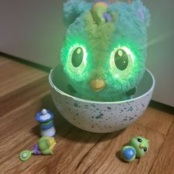 Hatchimal Hatchibabies Baby PONETTE Interactive Toy W/Diaper