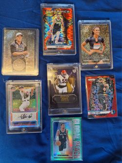 Mixed Sports Card Lot - Serial Numbered,  Signature & Rare Parallel Cards - Basketball, Football, Baseball, Track, Golf