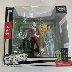 McFarland Toys Beetlejuice 4 Pack 6” Pose Figures 