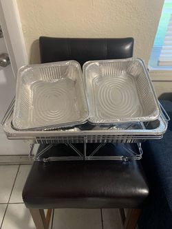 Catering Chafing Dish Set with Wire Rack and Foil Pans