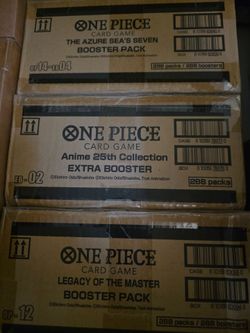 One piece booster box cases