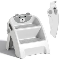 New never used Kids Step Stool for Bathroom and Potty Training, Anti-Slip, Anti-Tip A-Frame Design with 10-Second Setup- Potty 2 Step Stool for Toddle