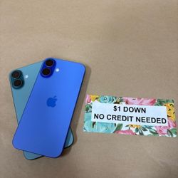 Apple IPhone 16 Plus 5G - Only $1 Today Pay The Rest Later! 