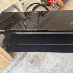 A new glass TV stand.
