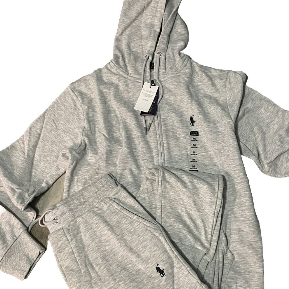 gray ralph lauren polo sweat suit for Sale in East Orange NJ OfferUp