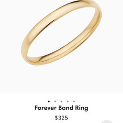 14 K Yellow Gold Oradina Solid Wedding Ring - For Her