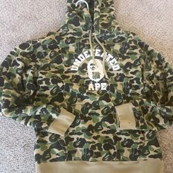 Undefeated BAPE ABC camo COLLEGE PULLOVER HOODIE XL a bathing ape No.aj1212