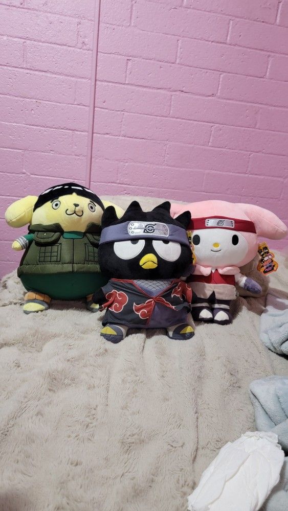 Naruto Shippuden Hello Kitty And Friends Plushies