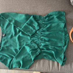 Green blouse