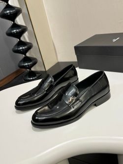 YSL Men’s Leather Shoes With Box 2026 New