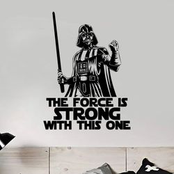 Wall Decal Home Decor Art Sticker Vinyl Bedroom Kids Nursery Baby Movies Star Wars Disney Darth Vader