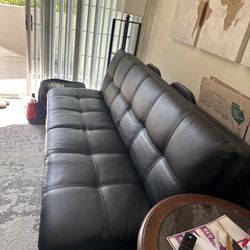 Leather Sofa Futon