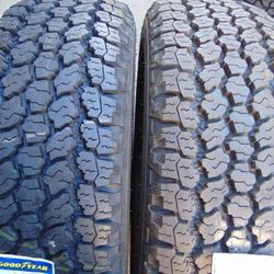 2 New LT 265 70 17 Goodyear Wrangler AT Adventure Kevlar Tires 10PLY Date 2021 & 2022 