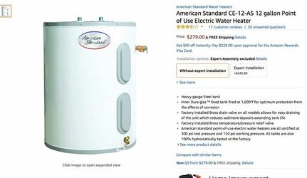 Electric Water Heaters - American Standard Waterheaters