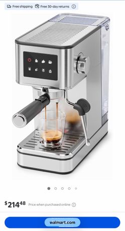 Stainless Steel Espresso Machine with Steam Wand