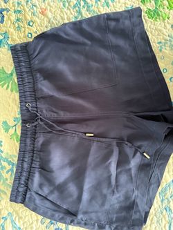 Navy Blue Drawstring Shorts
