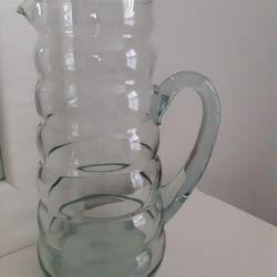9 In. Glass Pitcher, 