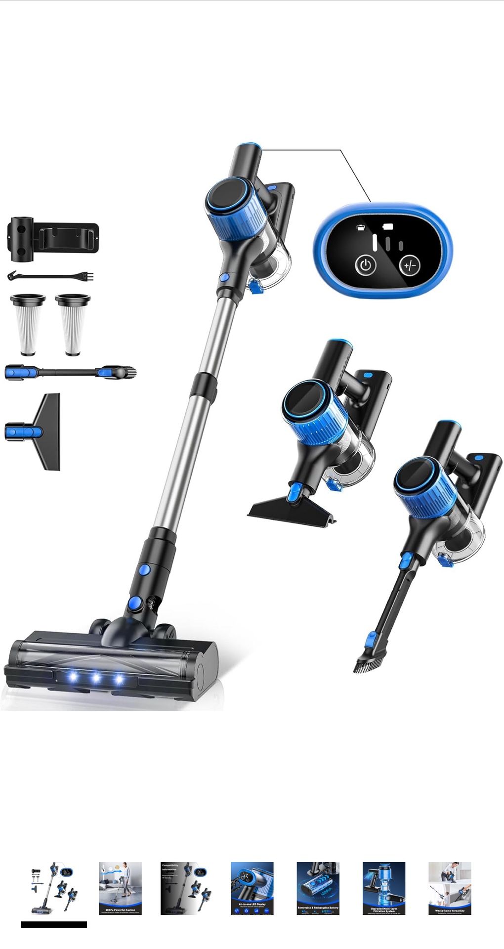 A27 Stick Vacuums & Electric Brooms, Blue