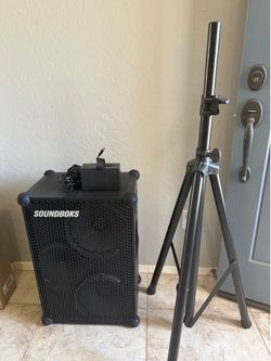 SOUNDBOKS Gen 3 speaker with stand