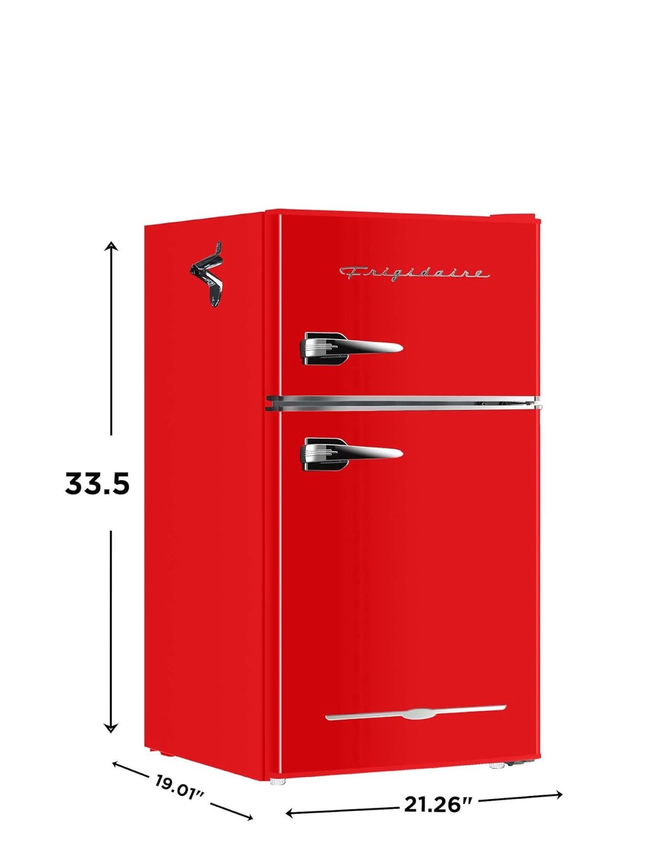 Frigidaire Retro Compact Fridge Freezer Combo, 