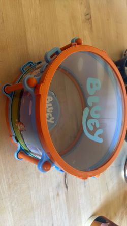Bluey drum and tambourine