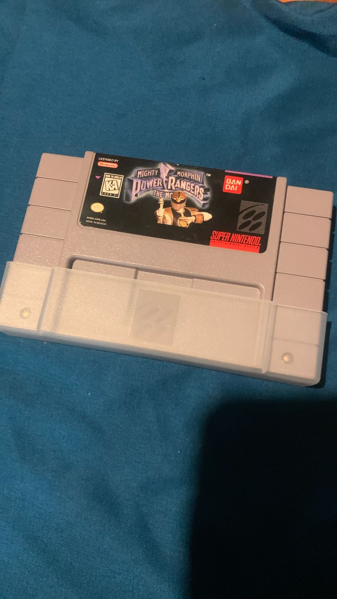 Super Nintendo Game Power Rangers