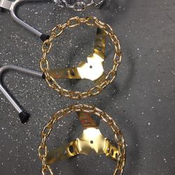 Gold Chrome Steering Handle Bars Tires Kooldesign