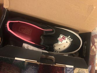 Brand new Slip on Vans: Hello Kitty (size 8mens, 9.5 women’s)