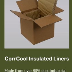 Insulated Paper Liners CorrCool  With Boxes