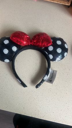 Disney Parks Minnie Mouse Sequin Ear Headband