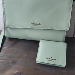 Mint Kate Spade Bag & Matching Wallet 