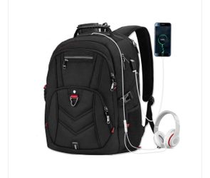 NEWHEY Laptop Backpack 17 Inch Business Travel Backpacks for Men Women Extra Large Waterproof TSA Anti Theft College Bookbags with USB Charging Port 1