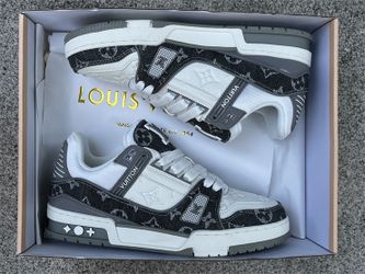Louis Vuitton Trainer Sneakers – Black/White Monogram | LV 🔥