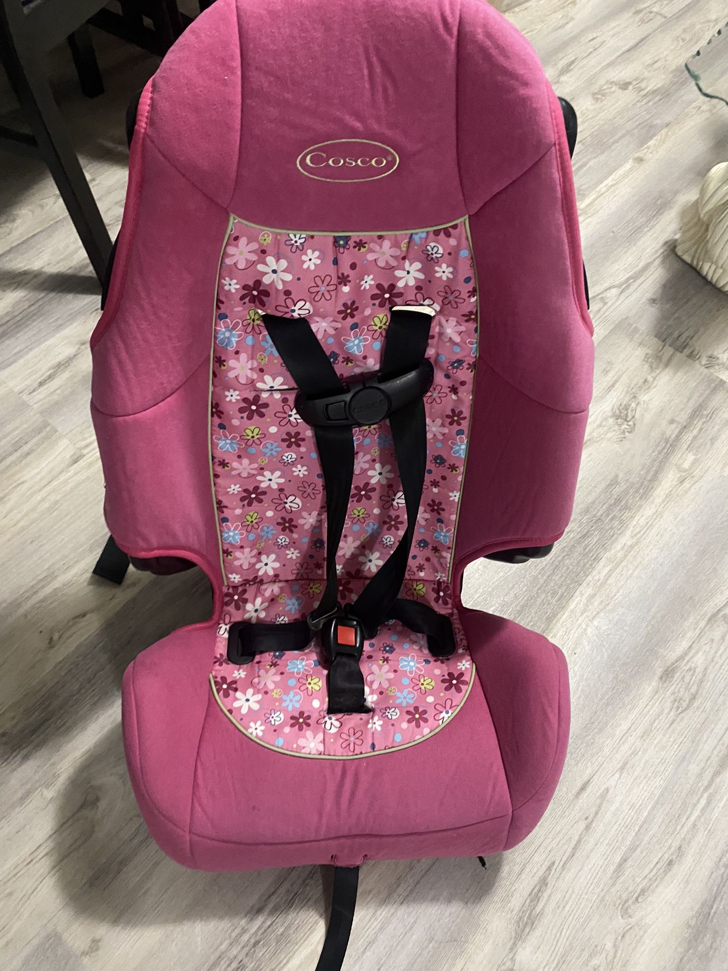 Cosco pink flower car seat hotsell