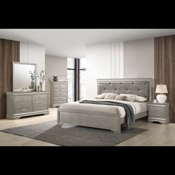 Queen Bed Dresser Mirror Chess Nightstand $1500