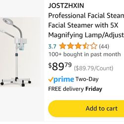 Pro Facial Steamer W/ 5x Magnifying Adjustable Lamp