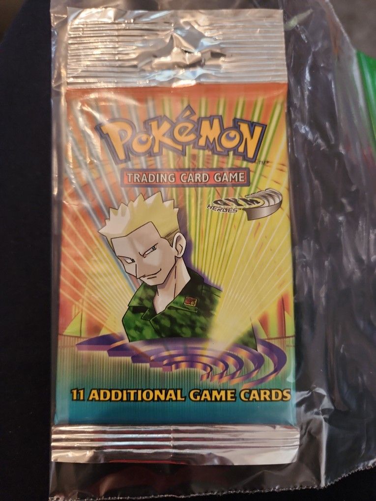 Pokemon Gym Heroes 1st Edition Booster Pack Lt Surge Brand New/Sealed! -  www.sigtechrail.co.uk