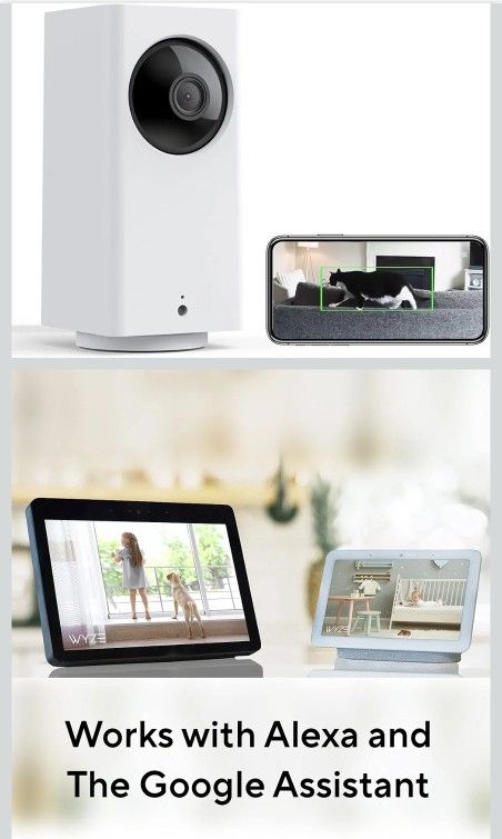 WYZE Cam Pan v2 1080p Pan/Tilt/Zoom Indoor Security Camera with Color Night Vision, Motion and Sound Detection