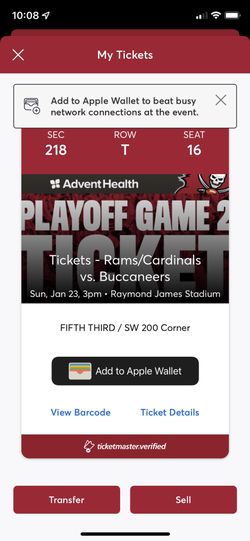 3 X Tickets Bucs Vs Rams