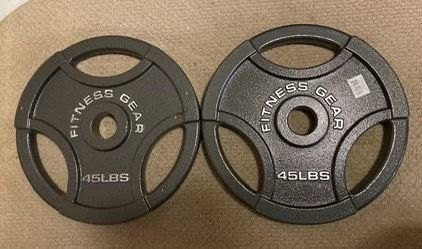 2 - 45lb Olympic plates