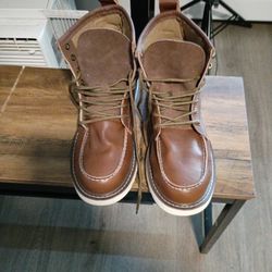 Brown Steel Toe Boots Size 10