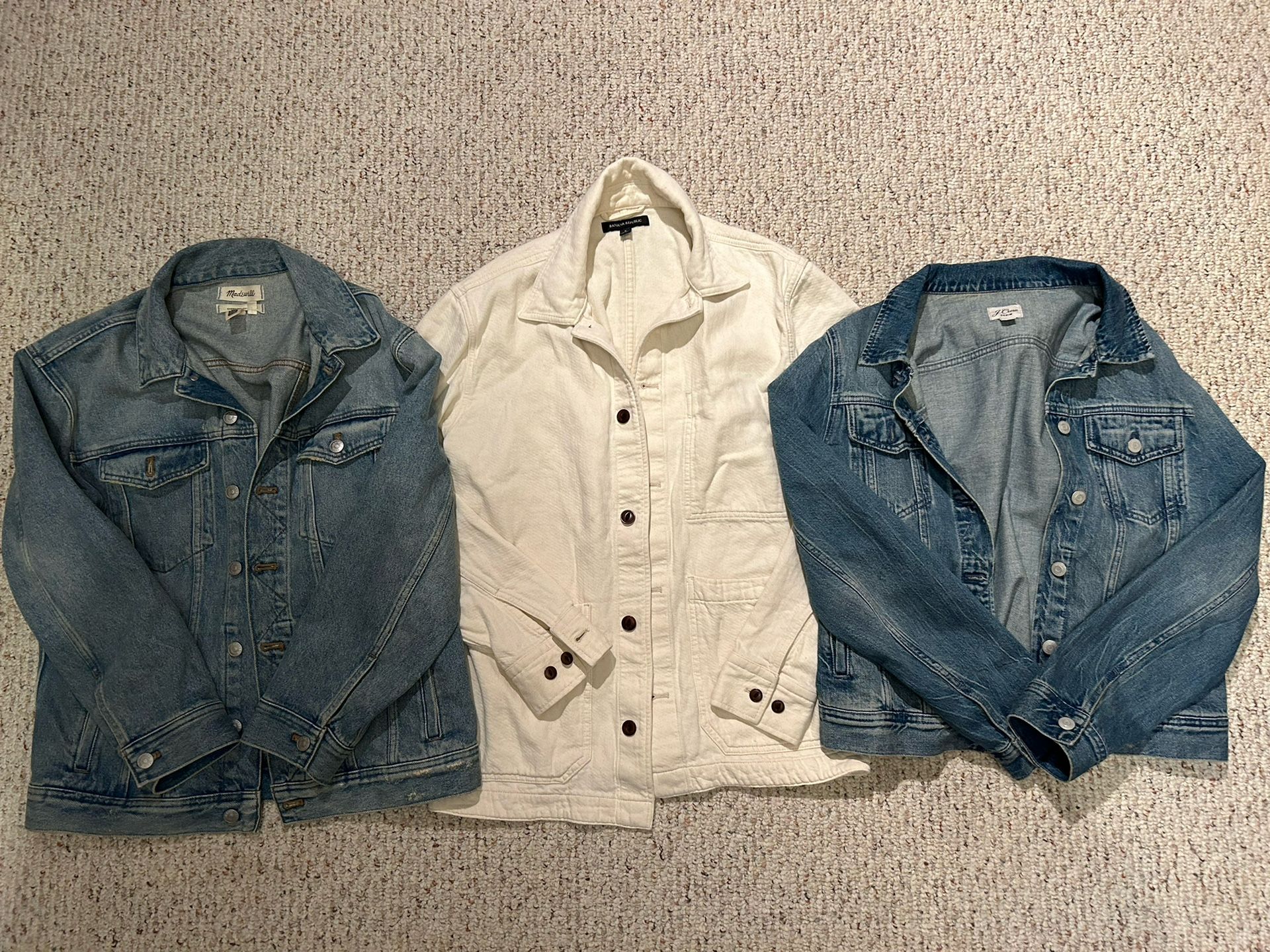 Denim jackets - Banana Republic, J.Crew, Madewell size S/M
