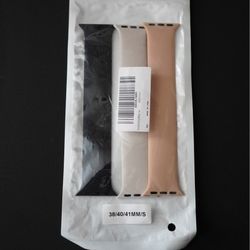 Apple Watch Silicone Band Set – 3 Colors (38 / 40 / 41mm, Small)
