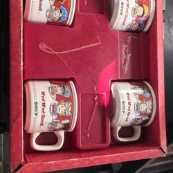vintage Campbell's Soup mugs, likely from 1993,