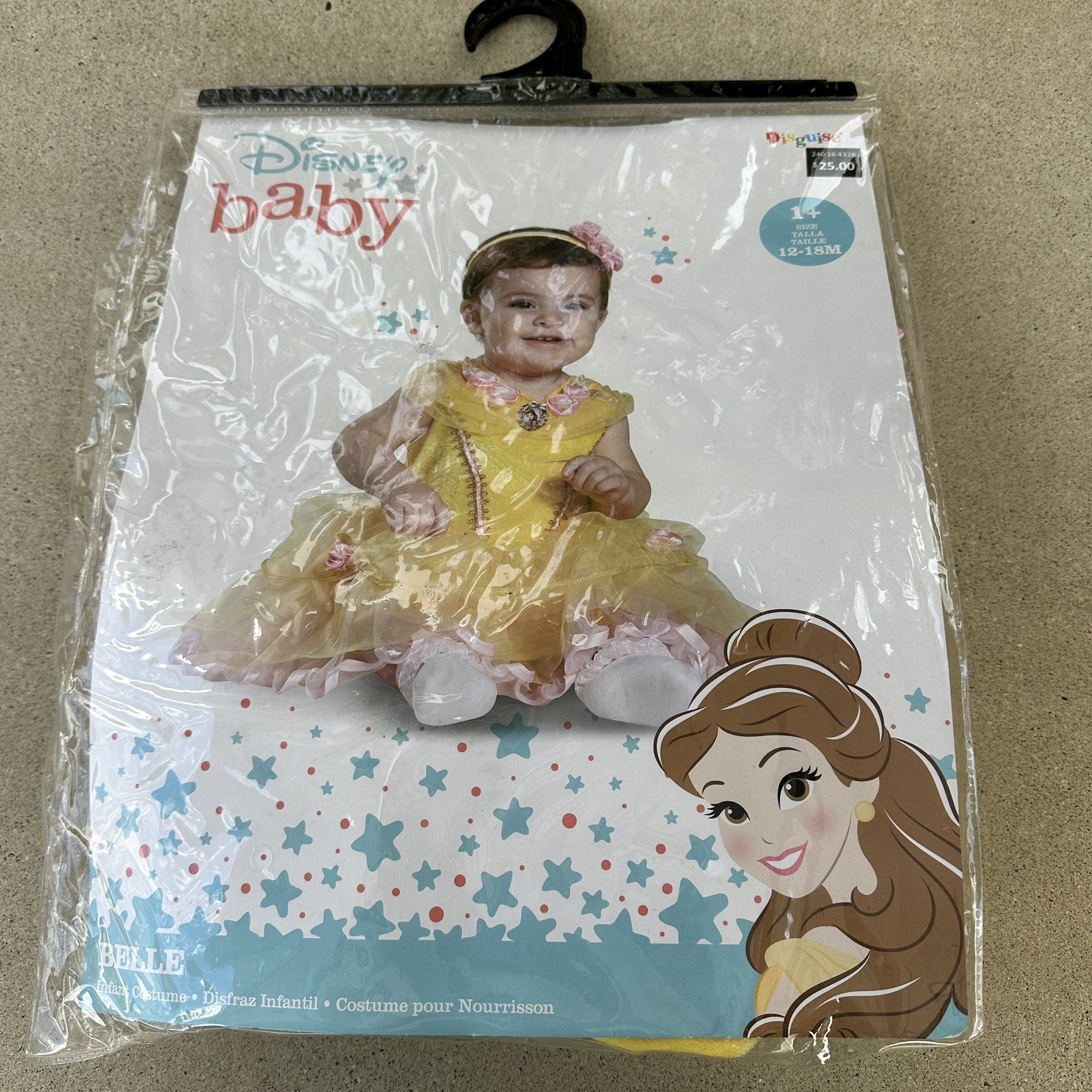 Disney Baby Belle Costume NEW 12-18 Months Halloween