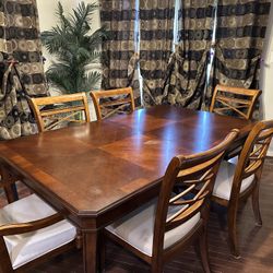 Extendable Wood Dining Table 