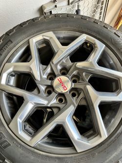 2023 gmc sierra stock 20 inch premium wheels and tires