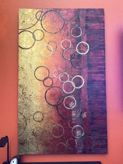 Abstract Canvas Print—Red