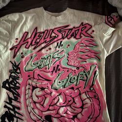 hellstar all guts no glory graphic tee